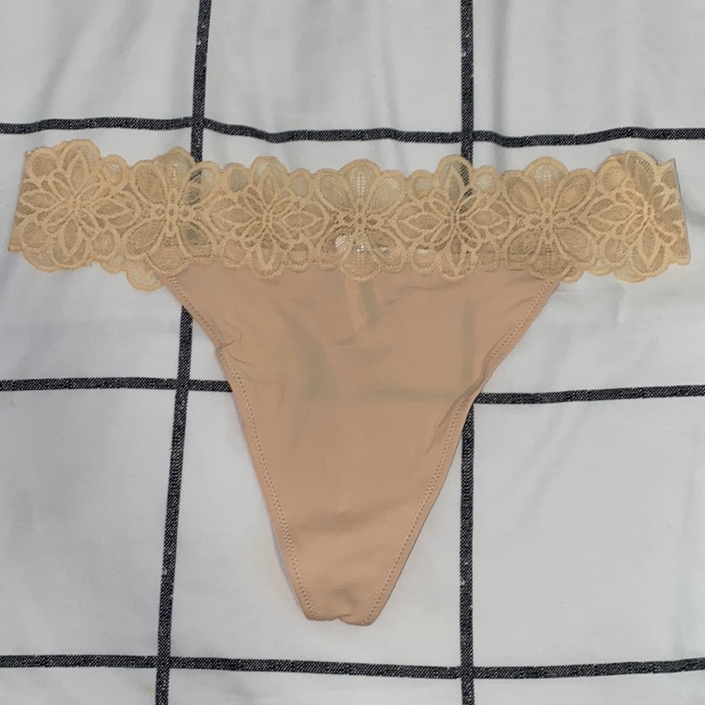 Lace Trim Thong
